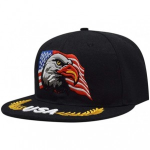 Baseball Caps 3D Embroidery Dad Hat Patriotic Eagle American Flag Adjustable Baseball Cap Classic Strapback Cap - CU18ON44TML...