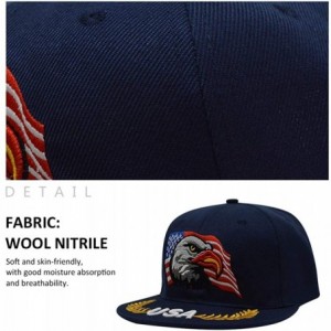 Baseball Caps 3D Embroidery Dad Hat Patriotic Eagle American Flag Adjustable Baseball Cap Classic Strapback Cap - CU18ON44TML...