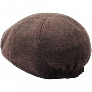 Baseball Caps Wool Warm Fabric Basic Hunting Gatsby Ivy Cap Cabbie Ascot Newsboy Beret Hat - Brown - CD129DHF00R $18.60