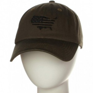 Baseball Caps Embroidery Classic Cotton Baseball Dad Hat Cap Various Design - Usa Olive - CE17WU4II37 $15.16