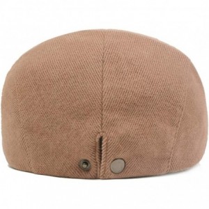 Newsboy Caps Vintage Newsboy Cap Tweed Flat Beret Cabbie Hat Baseball Cap - Khaki - CO19328T9AH $13.04