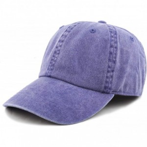 Baseball Caps 100% Cotton Pigment Dyed Low Profile Dad Hat Six Panel Cap - 1. Royal - CV18M7O3LGA $8.61