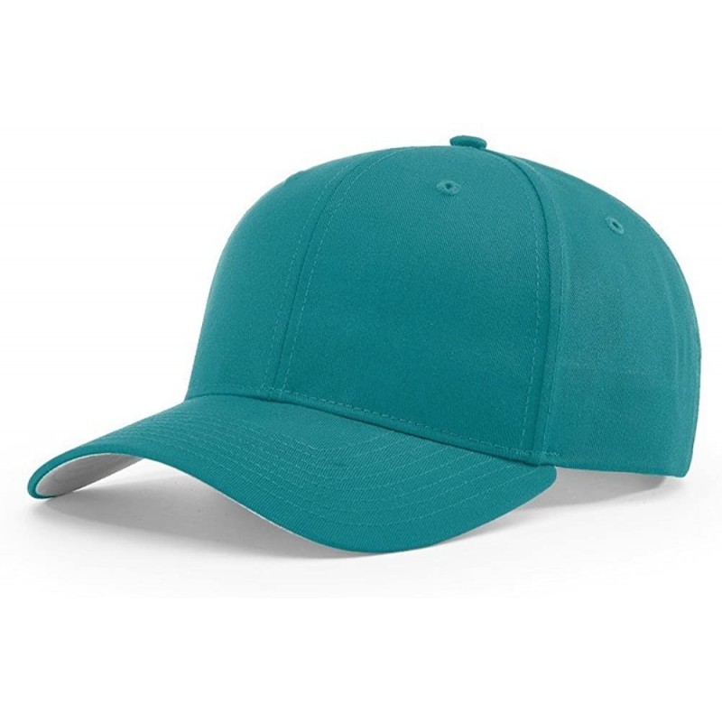 Baseball Caps 212 PRO Twill Snapback Flex Baseball HAT Blank FIT Cap - Blue Teal - CD186A2QW02 $11.09