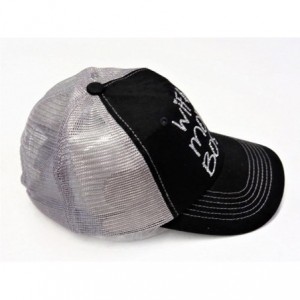 Baseball Caps Silver Glitter Wife mom boss Black/Grey Trucker Cap Hat Fashion - CN18282ZZUA $49.17