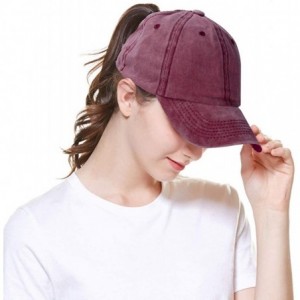 Baseball Caps High Ponytail Baseball Hat Cap for Women- Messy Bun Trucker Hat Ponycap Dad Hat Golf Sun Hat - C818QEUOQ7Z $16.90