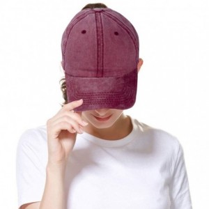 Baseball Caps High Ponytail Baseball Hat Cap for Women- Messy Bun Trucker Hat Ponycap Dad Hat Golf Sun Hat - C818QEUOQ7Z $16.90