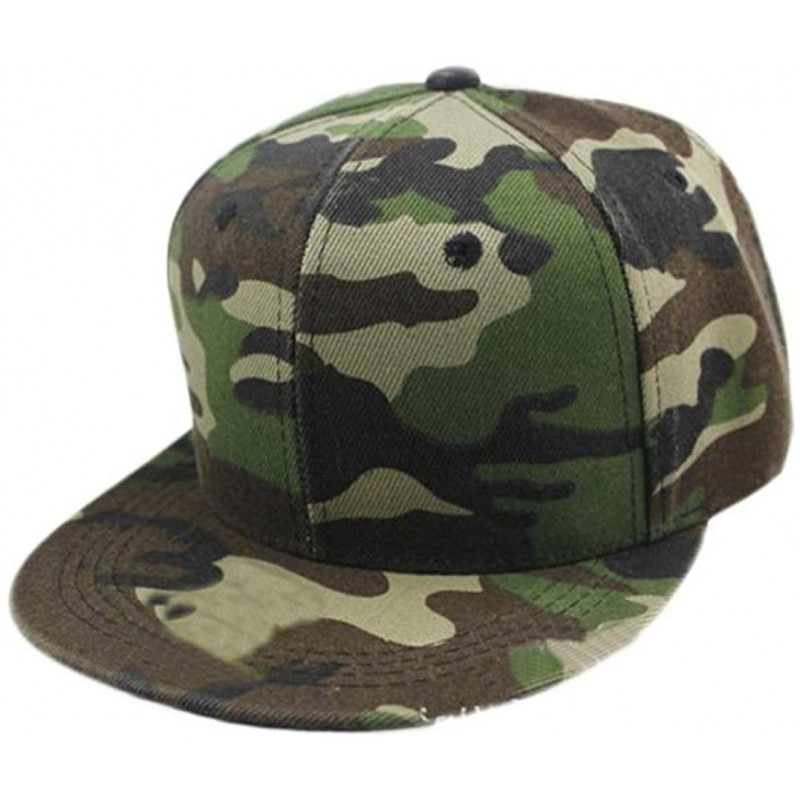 Baseball Caps Men Women Camouflage Baseball Cap Hip Hop Dance Hat Cap - Green - CZ12IFRTG29 $10.58