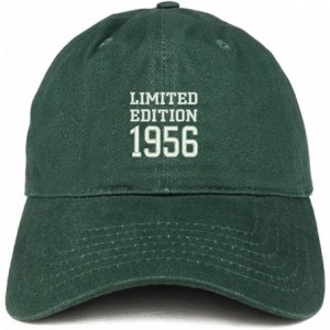 Baseball Caps Limited Edition 1956 Embroidered Birthday Gift Brushed Cotton Cap - Hunter - CN18CO5Y3X9 $34.27