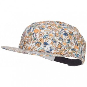 Baseball Caps Men's 5 Panel Mushroom Design Cap - Yellow - C312ENSBV77 $26.08