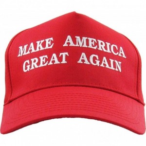 Baseball Caps Make America Great Again Our President Donald Trump Slogan with USA Flag Cap Adjustable Baseball Hat Red - CG12...
