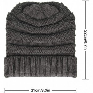 Skullies & Beanies Winter Knitted Beanie Earmuff Stretch - Color 2 - C418YUCG33A $12.01