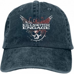 Baseball Caps Killswitch Engage Denim Hat Fashion Can Adjust Denim Cap Baseball Cap Unisex - Navy - CY18UDWOHQH $20.19