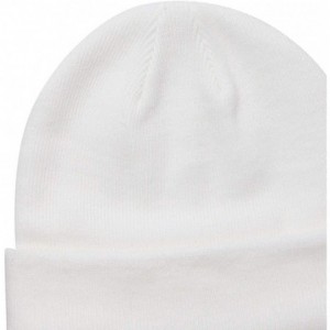 Skullies & Beanies Slouchy Beanie Cap Knit hat for Men and Women - White - C318XOHZHOD $11.61