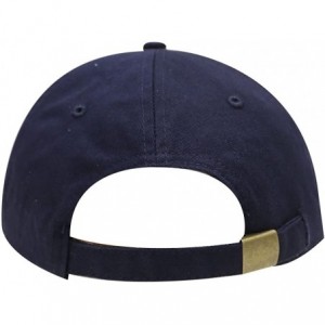 Baseball Caps Boat Small Embroidered Cotton Baseball Cap - Navy - CS12H0G3NRF $10.38