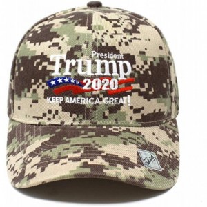 Baseball Caps Trump 2020 Keep America Great Campaign Embroidered US Hat Baseball Ball Cap Hook and Loop Back Closure - CT18NS...