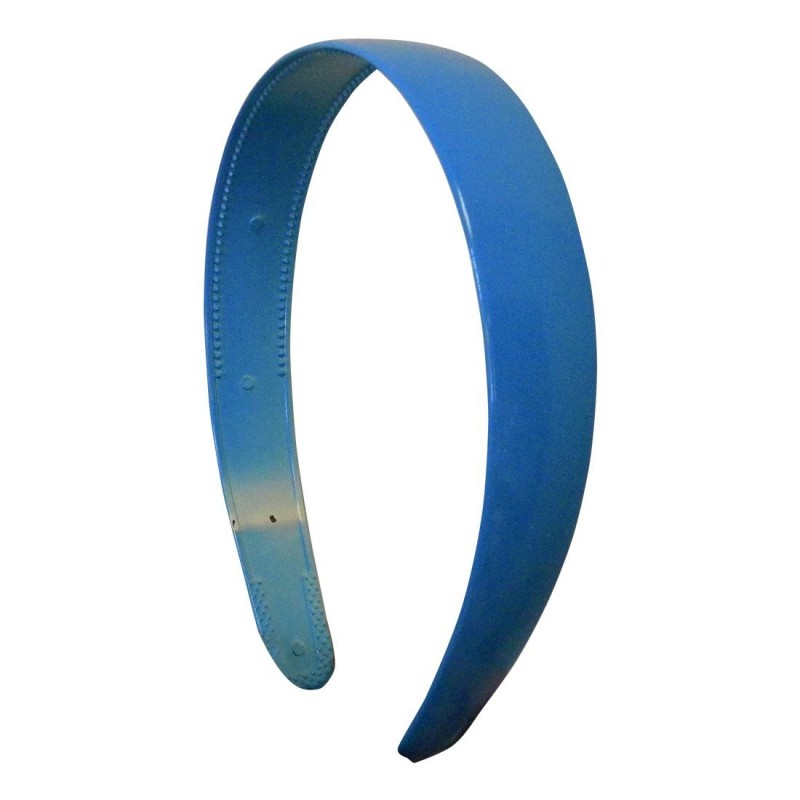 Headbands Blue 1 Inch Plastic Hard Headband with Teeth - Blue - C012MLSAQM1 $7.92