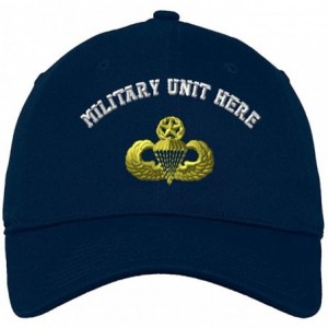 Baseball Caps Custom Low Profile Soft Hat Master Parachutist Embroidery Military Unit Cotton - Navy - C618ONS86X6 $21.92