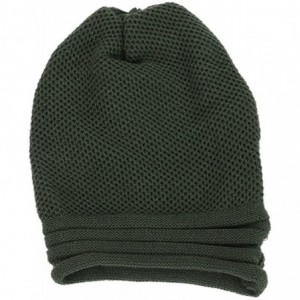 Skullies & Beanies Men's Cool Cotton Beanie Slouch Skull Cap Long Baggy Hip-hop Winter Summer Hat - Army Green - CE18ZDE47H6 ...