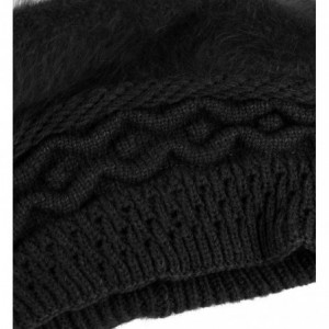 Berets Women Beret Hat French Wool Beret Beanie Cap Classic Solid Color Autumn Winter Hats - Black - C618Y3XDH9M $11.85