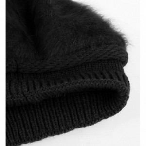 Berets Women Beret Hat French Wool Beret Beanie Cap Classic Solid Color Autumn Winter Hats - Black - C618Y3XDH9M $11.85