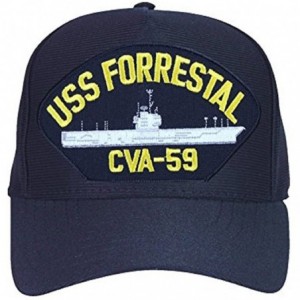 Baseball Caps USS Forrestal CVA-59 Navy Ship Cap Hat- Black- OS - CV12N3ZICRV $26.31