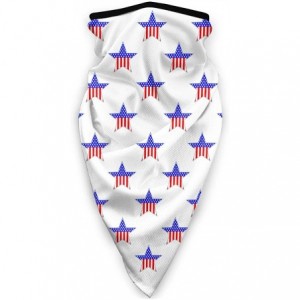 Balaclavas Face Mask Windproof Tube Mask Bandana Headwear for Out Sport - American Patriotic Stars Flag - C1197WKMLSQ $32.74