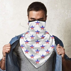 Balaclavas Face Mask Windproof Tube Mask Bandana Headwear for Out Sport - American Patriotic Stars Flag - C1197WKMLSQ $14.47