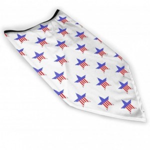 Balaclavas Face Mask Windproof Tube Mask Bandana Headwear for Out Sport - American Patriotic Stars Flag - C1197WKMLSQ $14.47