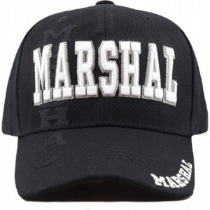 Baseball Caps Law Enforcement 3D Embroidered Baseball One Size Cap - 4. Marshal - C1195RCK7YD $10.80