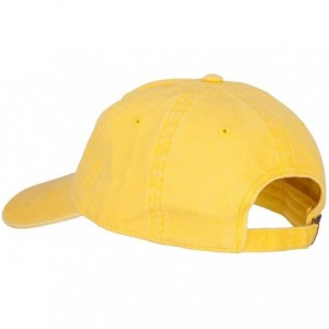 Baseball Caps American Moose Embroidered Washed Cap - Yellow - C218X7LKO23 $21.09
