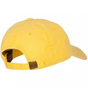 Baseball Caps American Moose Embroidered Washed Cap - Yellow - C218X7LKO23 $21.09