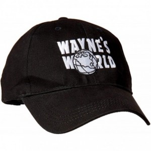Baseball Caps Wayne's World Hat costume Waynes World cap embroidered baseball cap version - CI11C8XS3MV $9.30