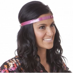 Headbands Adjustable NO SLIP Smooth Glitter Hairband Headbands for Women & Girls Multi Packs - Skinny Purple/Teal/Pink 3pk - ...