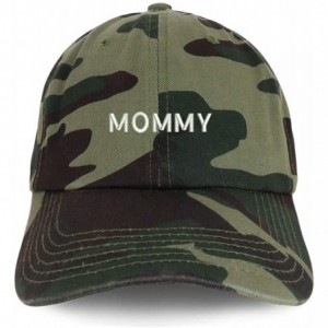 Baseball Caps Mommy Embroidered Soft Crown 100% Brushed Cotton Cap - Camo - CI18SSG3035 $16.69