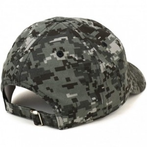 Baseball Caps Drone Pilot Embroidered Soft Crown 100% Brushed Cotton Cap - Digital Night Camo - C518S36A6XY $17.53