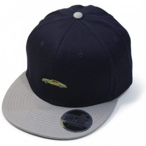 Baseball Caps Premium Plain Cotton Twill Adjustable Flat Bill Snapback Hats Baseball Caps - 70 Gray/Navy - CB12MSKBZEL $29.03