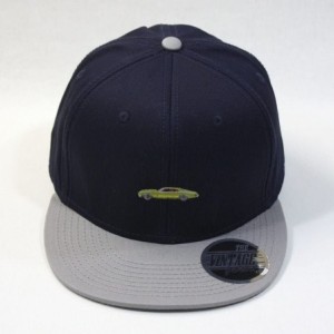 Baseball Caps Premium Plain Cotton Twill Adjustable Flat Bill Snapback Hats Baseball Caps - 70 Gray/Navy - CB12MSKBZEL $10.37