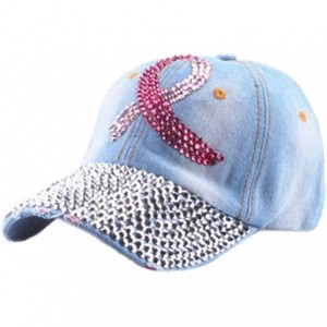 Baseball Caps Women Men Adjustable Rhinestone Studded Bling Tennis Baseball Cap Sun Cap Hat - S - CJ184Q83LMG $13.43