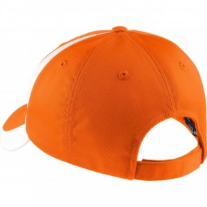 Baseball Caps Men's Dry Zone Nylon Colorblock Cap - Orange/White - CQ11QDSFLFJ $9.63