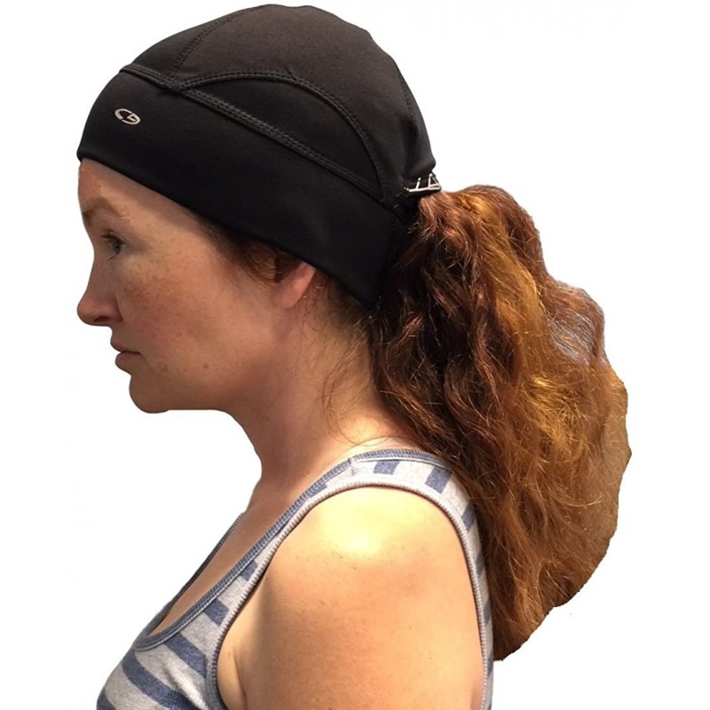 Skullies & Beanies C9 Champion Women's Activewear Ponytail Beanie - Black - C0187KI4M38 $12.79