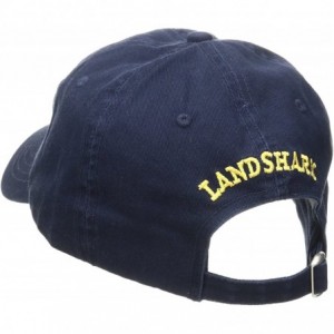 Baseball Caps Men's Landshark Hat - Navy - CD12OBMH26O $26.85