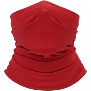 Balaclavas Summer Neck Gaiter Face Scarf/Face Cover/Bandana Neck Cover for Sun Hot Cycling Hiking Fishing - Red - C618YZQNRC7...