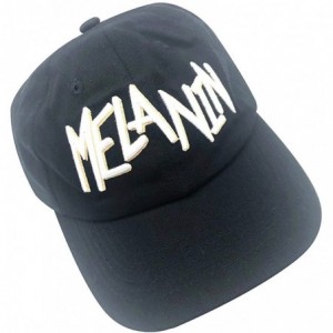 Baseball Caps Melanin Dad Hat Baseball Cap Letter Embroidered Dad Hat Adjustable Strapback Cap - Black-2 - CX18KIKL3ID $8.54