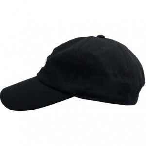 Baseball Caps Melanin Dad Hat Baseball Cap Letter Embroidered Dad Hat Adjustable Strapback Cap - Black-2 - CX18KIKL3ID $8.54