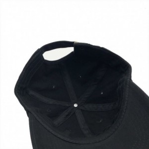 Baseball Caps Melanin Dad Hat Baseball Cap Letter Embroidered Dad Hat Adjustable Strapback Cap - Black-2 - CX18KIKL3ID $8.54