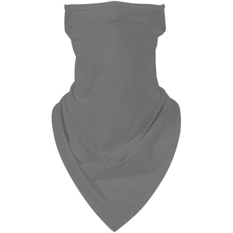 Balaclavas Seamless Triangle Bandana Motorcycle - Gray - CI199AZIAHT $11.25