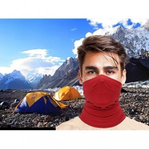 Balaclavas Summer Neck Gaiter Face Scarf/Face Cover/Bandana Neck Cover for Sun Hot Cycling Hiking Fishing - Red - C618YZQNRC7...