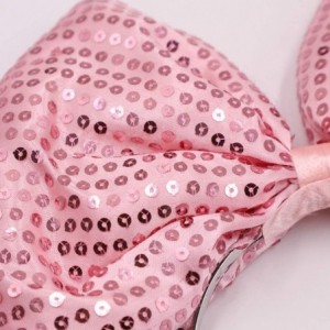 Headbands Women Huge Bow Headband Cute Bowknot Hair Hoop for Halloween Cosplay - Sequin - Pink - CM192H09R32 $10.35