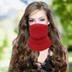 Balaclavas Summer Neck Gaiter Face Scarf/Face Cover/Bandana Neck Cover for Sun Hot Cycling Hiking Fishing - Red - C618YZQNRC7...