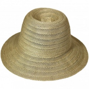 Sun Hats Beach Sun Hat Women Summer Cap Sunhat Wide Brim Foldable Packable Floppy Panama - Light-khaki-b - C518R8XEI3G $18.25